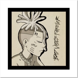 Rapper cover artwork album drawing cartoon Posters and Art